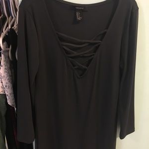 Bodycon lace up dress